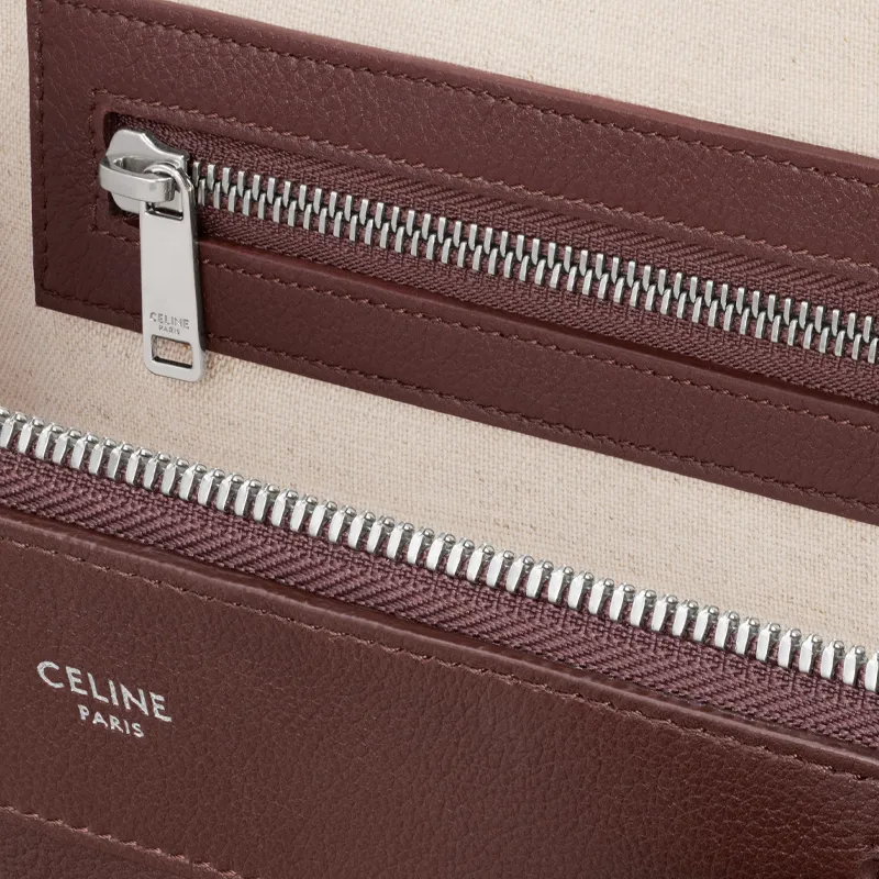 CELINE Soft Cow Leather Travel Bag Men's Chestnut-3