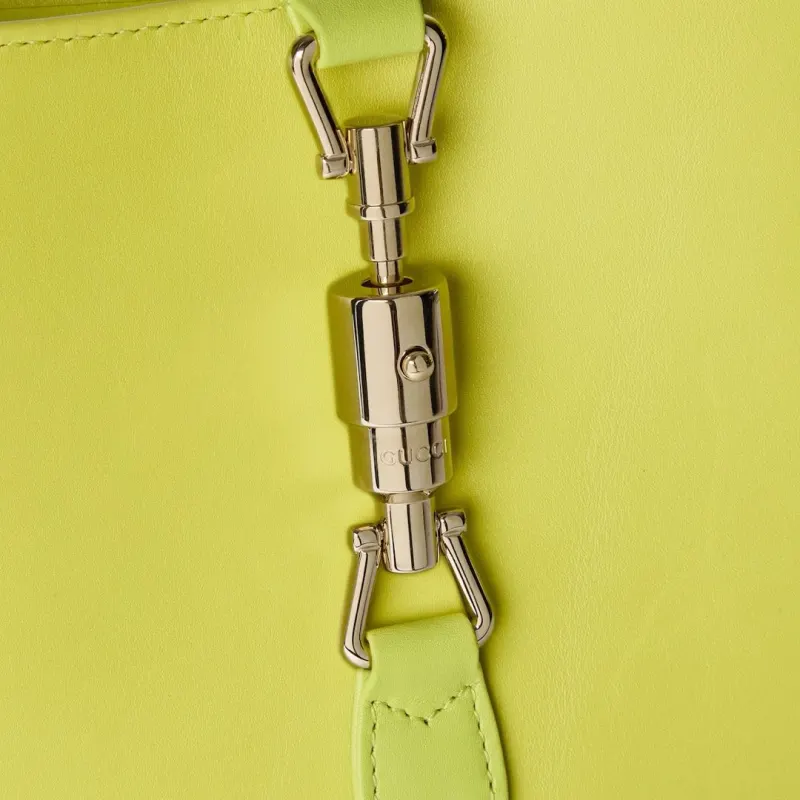 GUCCI Jackie 1961 Leather One Shoulder Handbag Small Size Women's Emerald Green-7