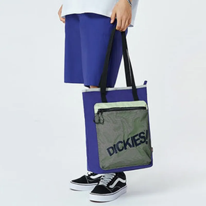 Dickies Canvas Tote Bag, Shopping Bag, Shoulder Bag Unisex Light Marine Blue-2