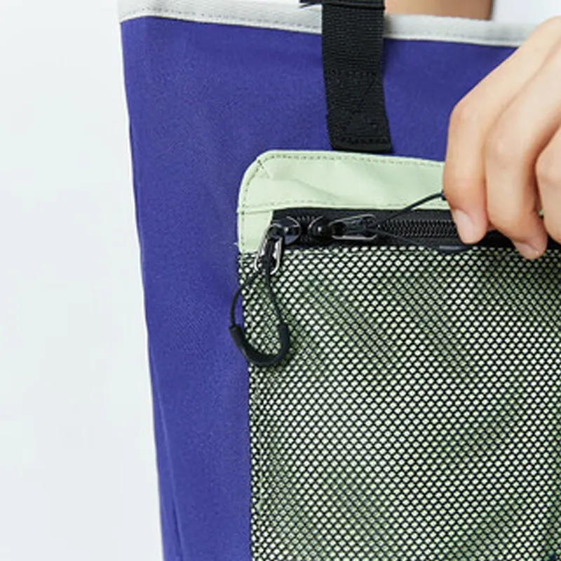 Dickies Canvas Tote Bag, Shopping Bag, Shoulder Bag Unisex Light Marine Blue-4