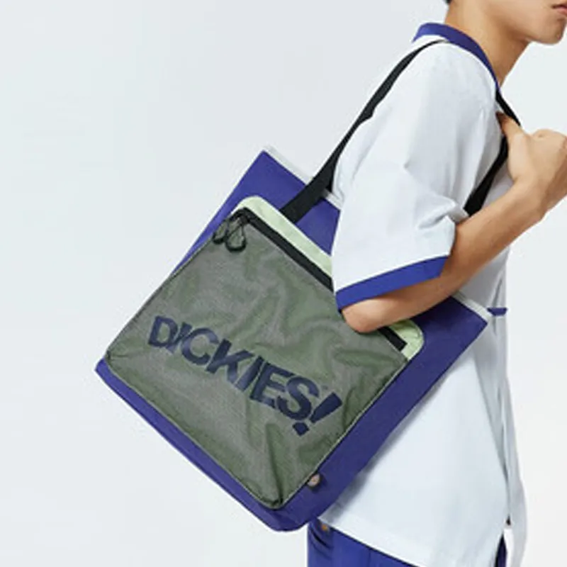 Dickies Canvas Tote Bag, Shopping Bag, Shoulder Bag Unisex Light Marine Blue-3