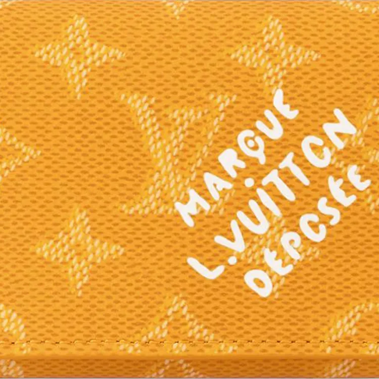 LOUIS VUITTON Envelope Business Card Holder Yellow-4