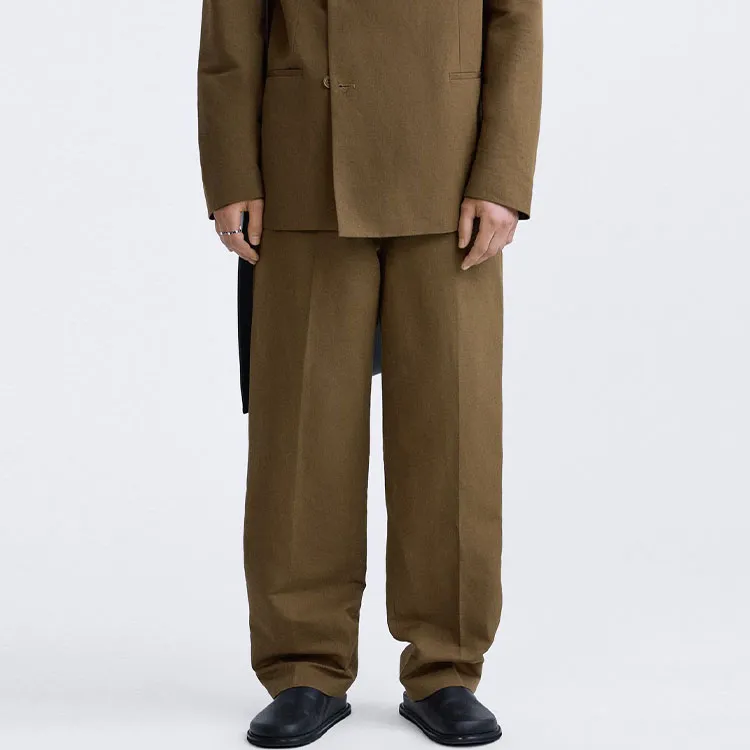 ZARA Suit Trouser Men's Toffee Color-2
