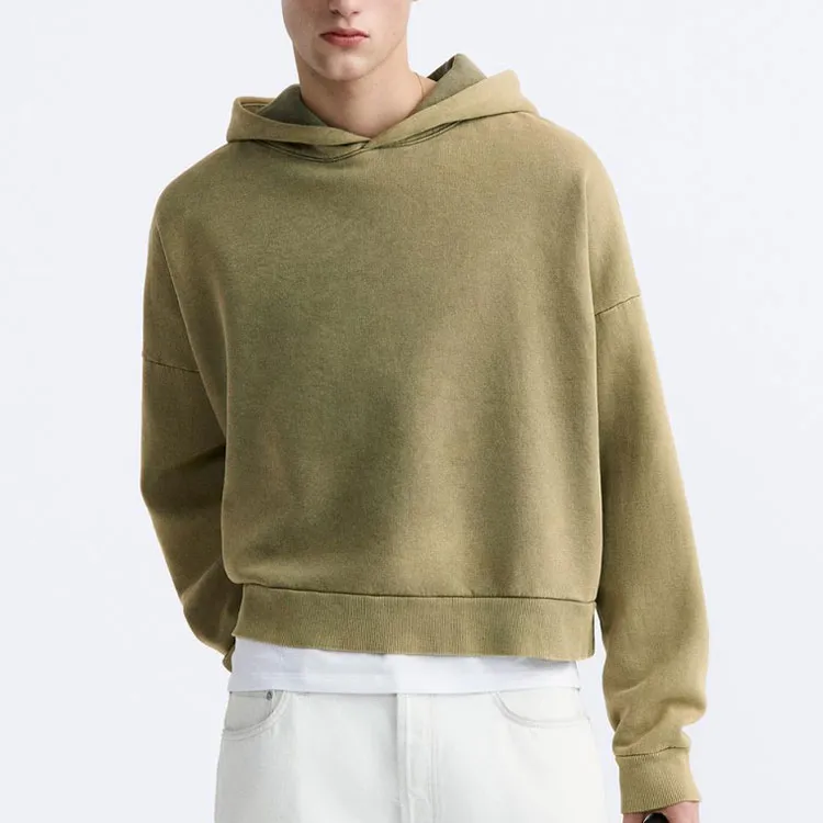 ZARA Sweatshirt Unisex Washed Green-2