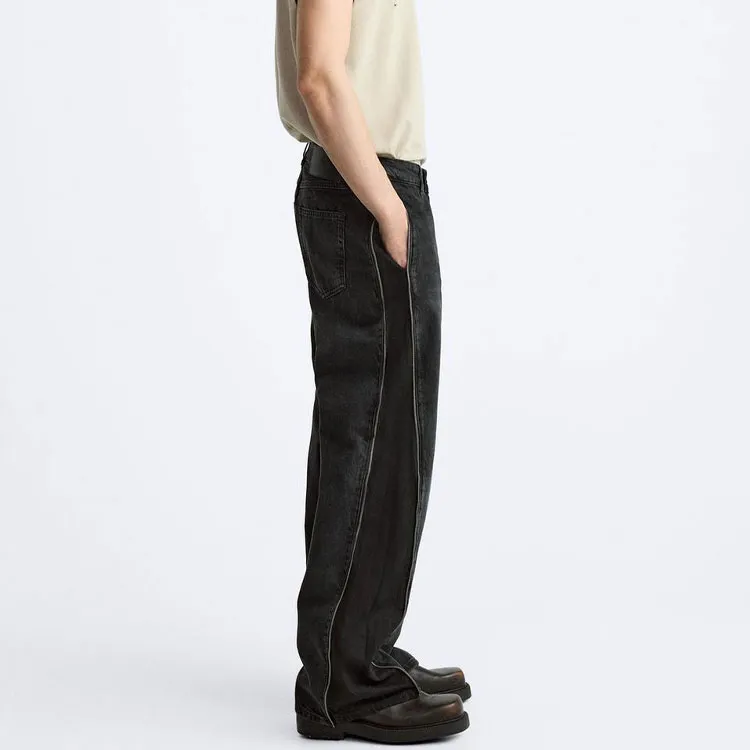 ZARA Jeans Men Gray-4