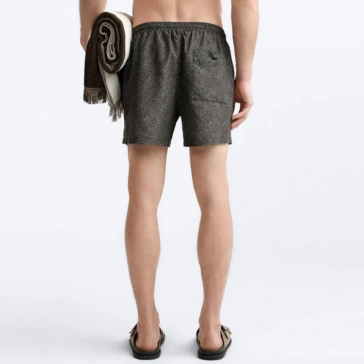 ZARA Swimming Shorts Men Brown-3