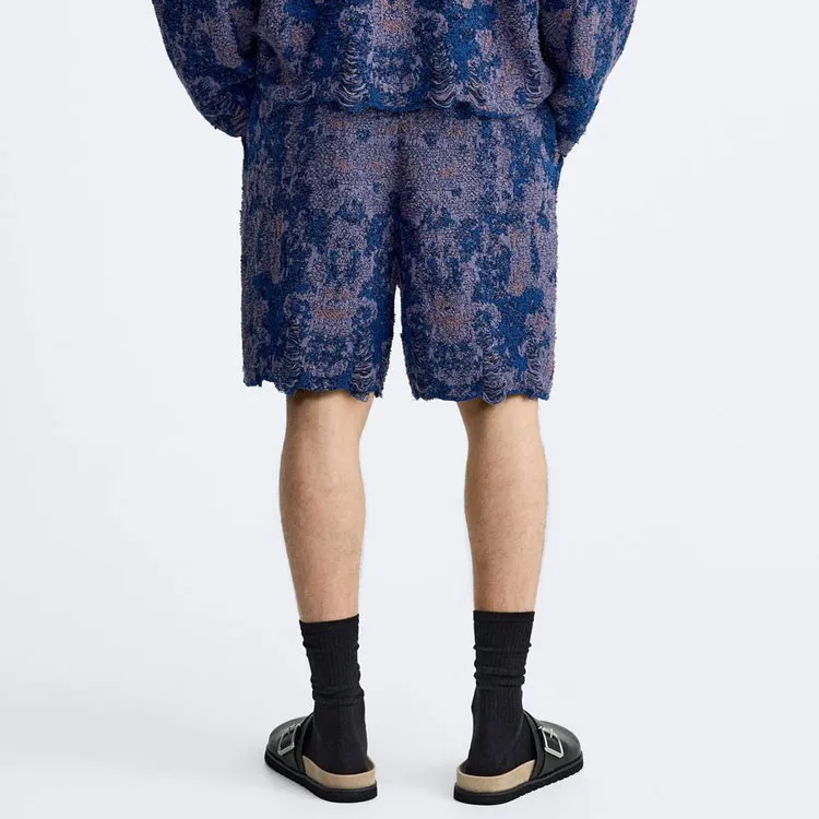 ZARA Casual Shorts Men's Dark Purple-3