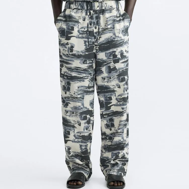 ZARA Casual Pants Men's Stripes-2