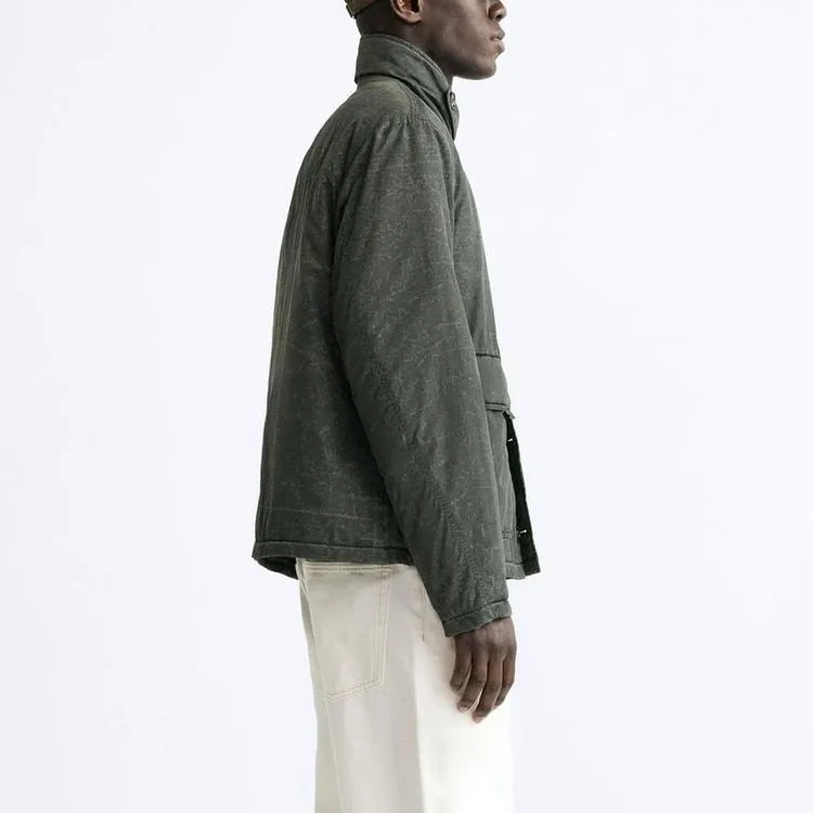 ZARA Jackets Coats Men's Dark Green-4