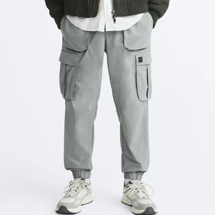 ZARA Cargo Pants Men Gray-3