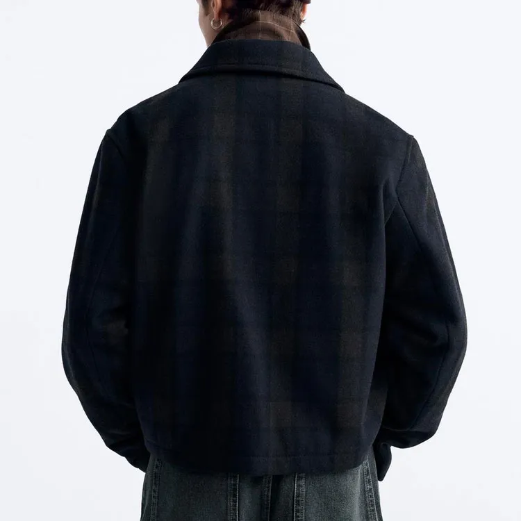 ZARA Jackets Coats Men's Duck Blue-3