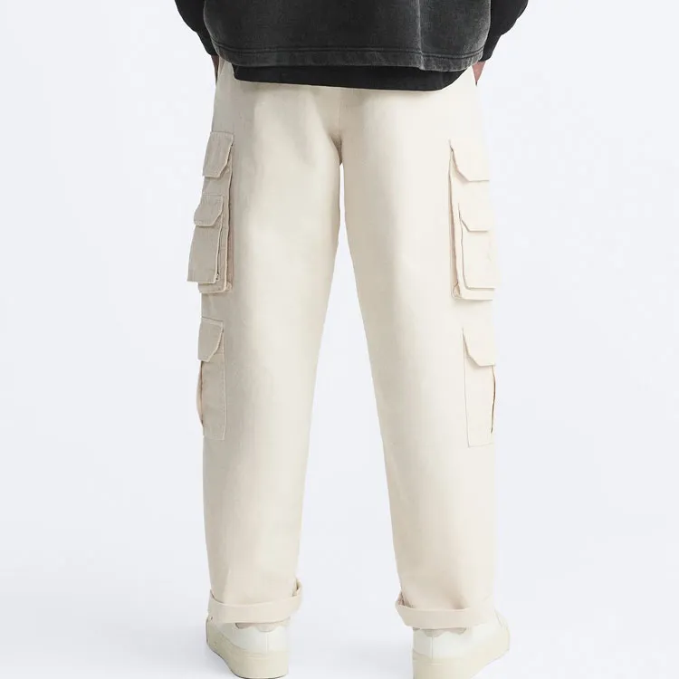 ZARA Casual Pants Men Beige-3