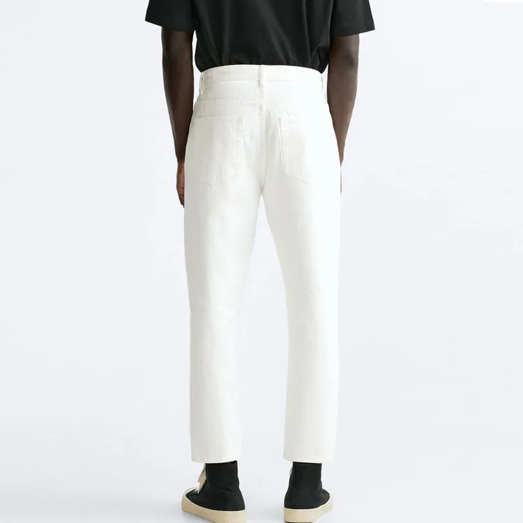 ZARA Jeans Men White-3