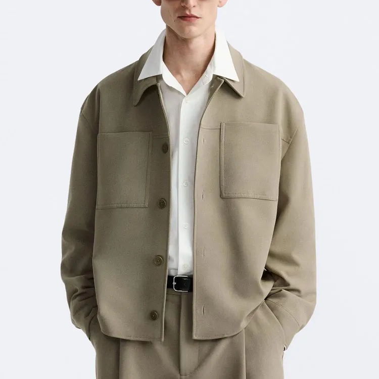 ZARA Jackets Coats Men's Light Brown Yellow-2