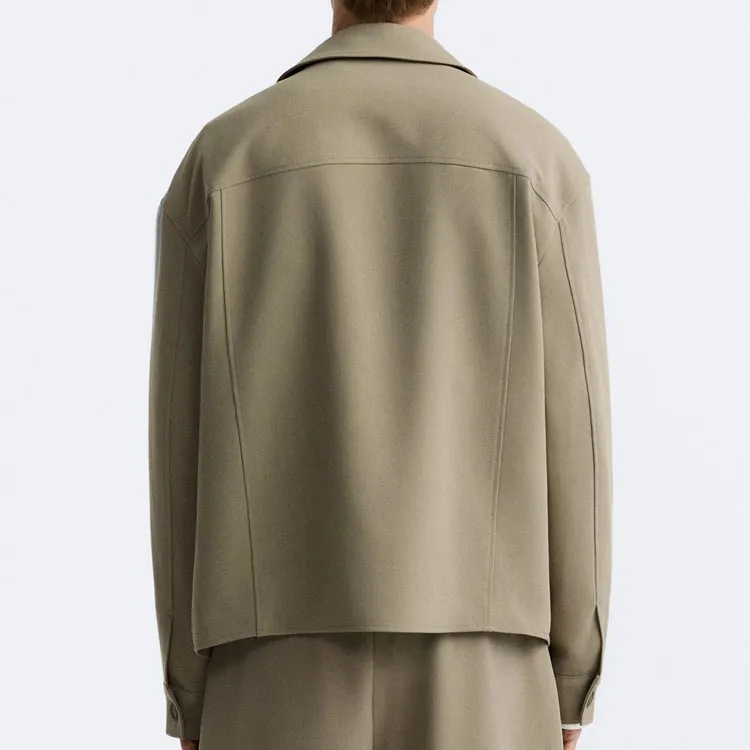 ZARA Jackets Coats Men's Light Brown Yellow-3