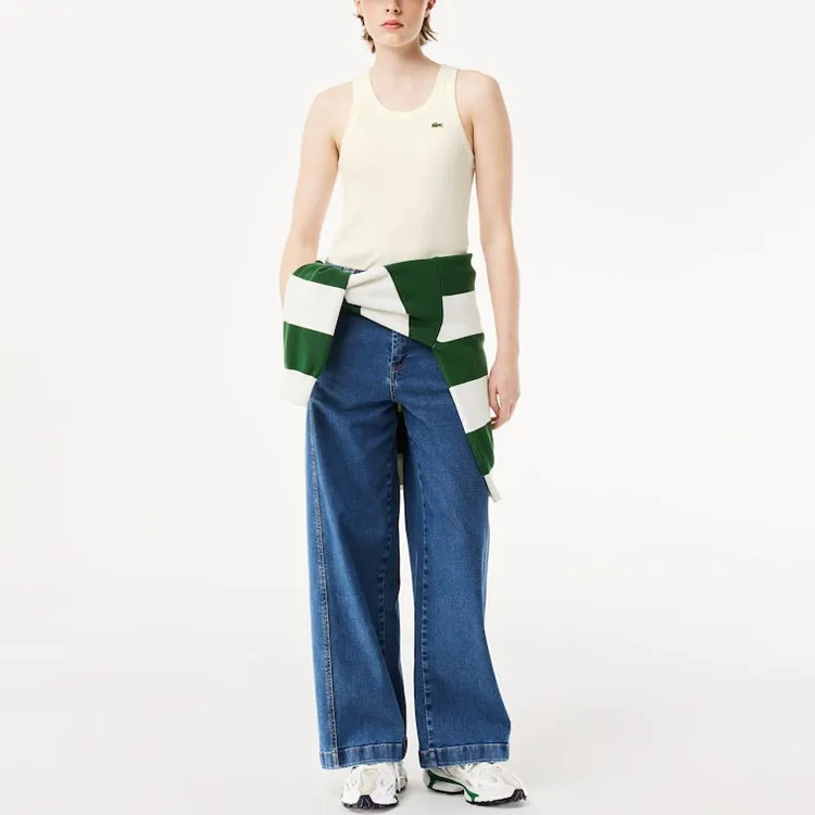 LACOSTE Tank Tops Women's White-3