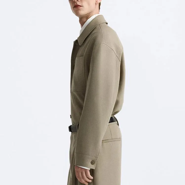 ZARA Jackets Coats Men's Light Brown Yellow-4