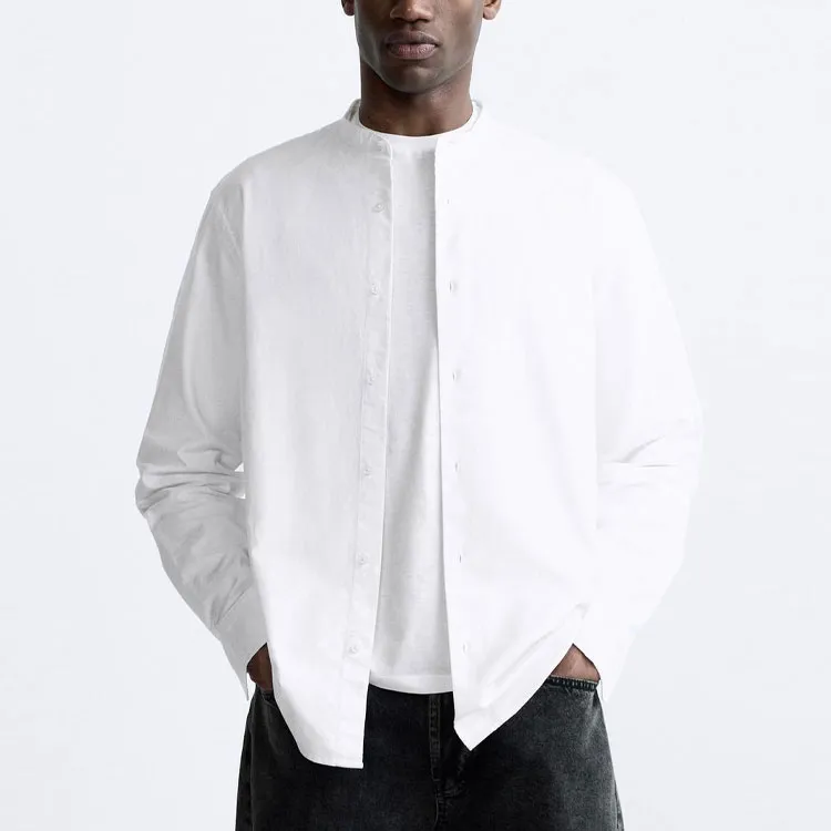 ZARA Shirts Men White-3
