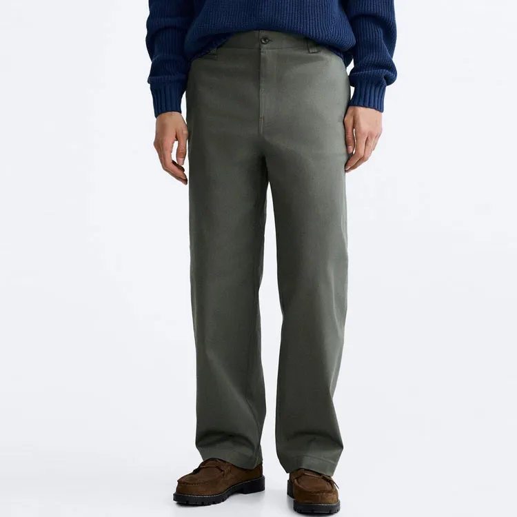 ZARA Casual Pants Men's Blue/Gray-2