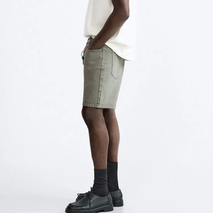ZARA Casual Shorts Men Khaki-4