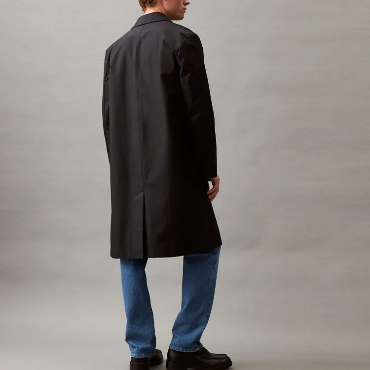 CALVIN KLEIN Trench Coat Men's Black-2