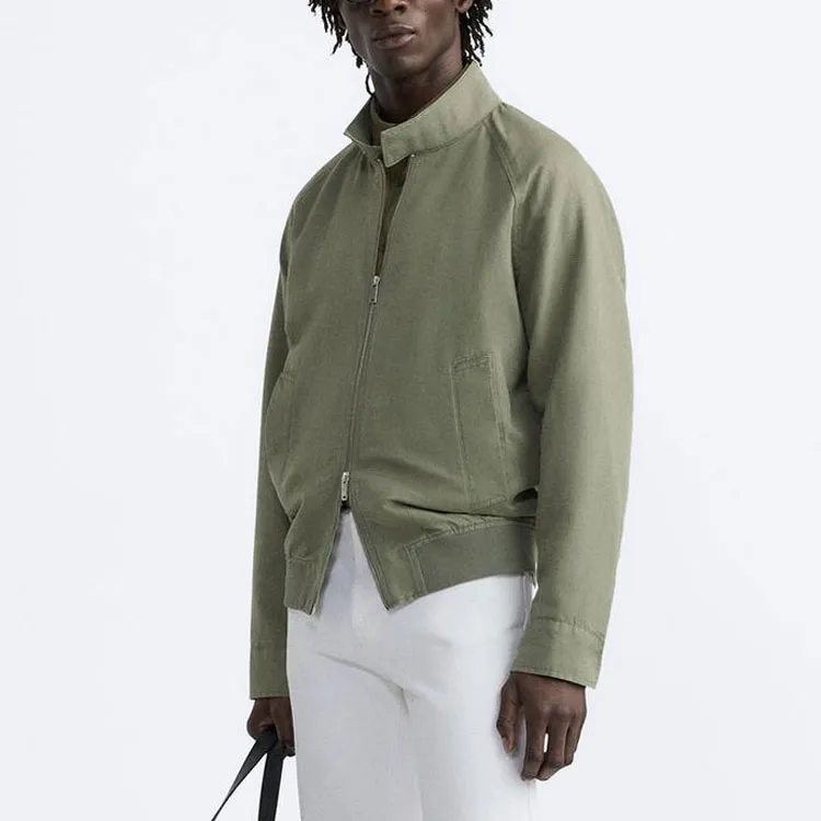 ZARA Jackets Coats Men's Light Green-4