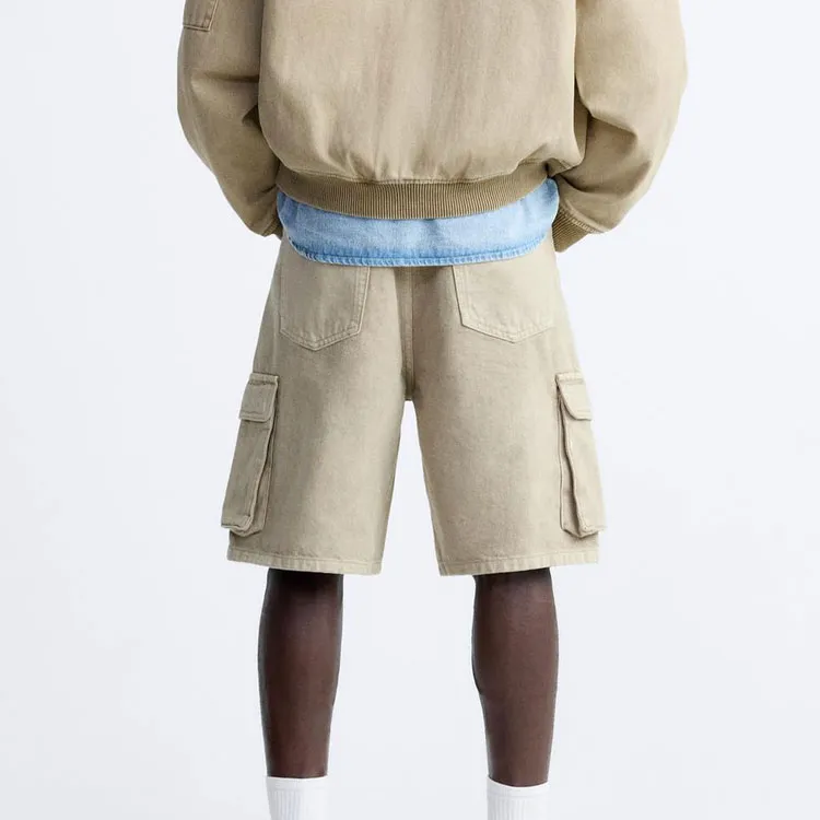 ZARA Casual Shorts Men Sand-3