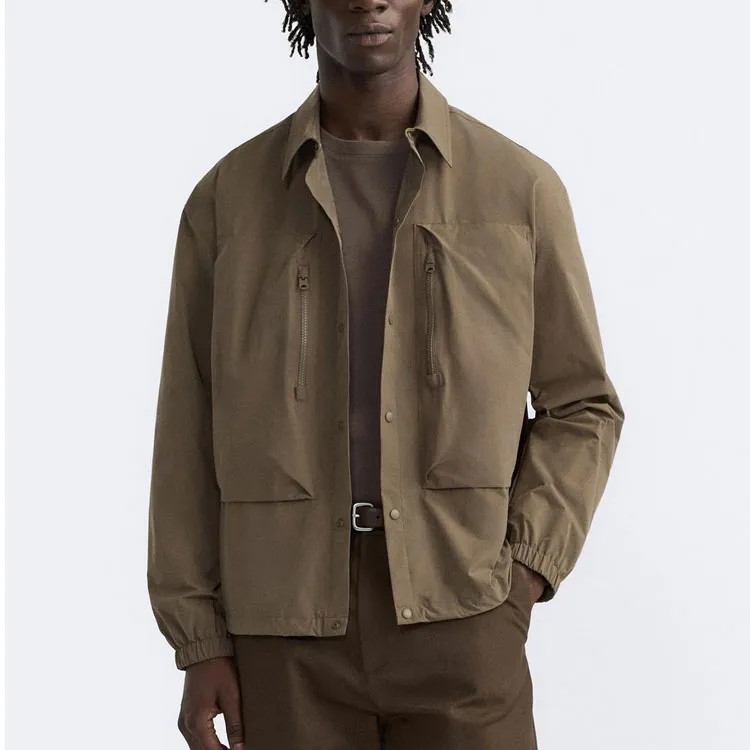 ZARA Jackets Men Tan-3