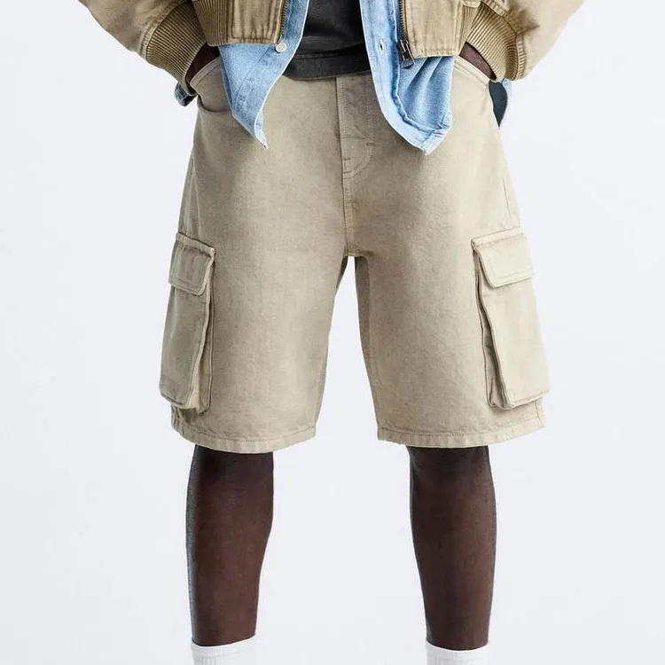 ZARA Casual Shorts Men Sand-2