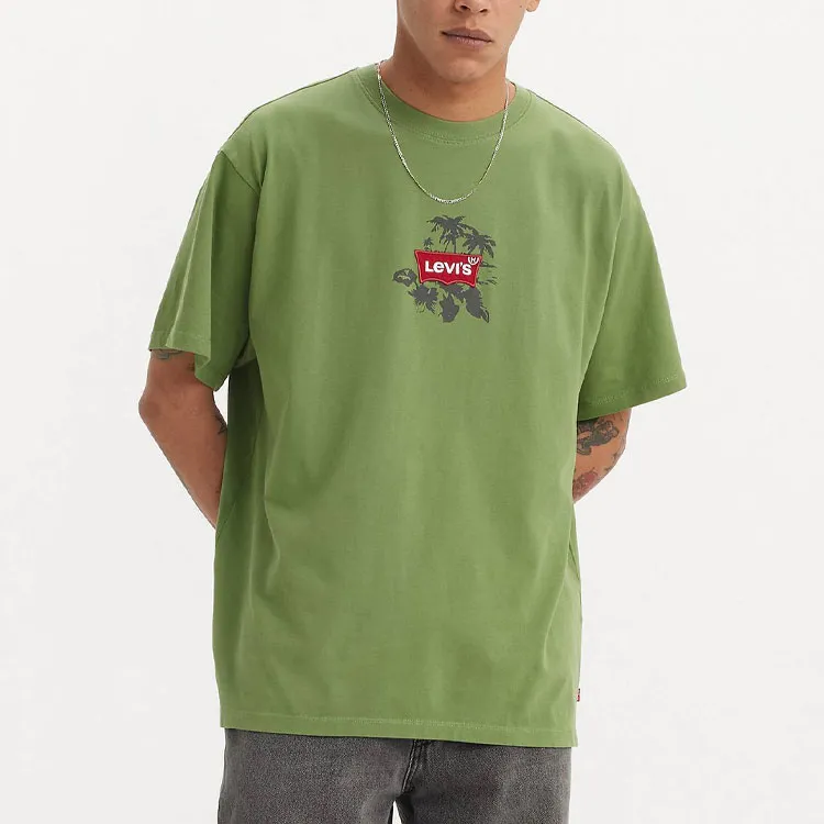 Levis T-Shirts Men Green-1