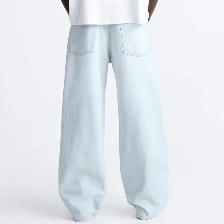 ZARA Jeans Men Light Blue-2