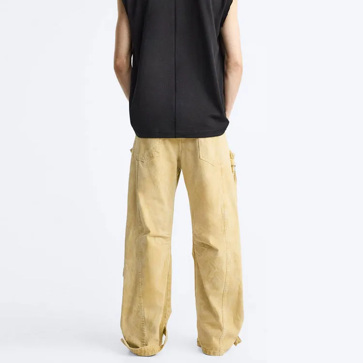 ZARA Casual Pants Men's Mustard-3