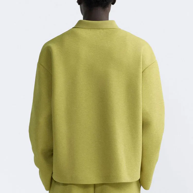 ZARA Polo Shirts Men Lime-3