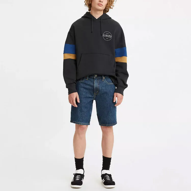 Levi's Denim Shorts Men's Dark Color Washed-1