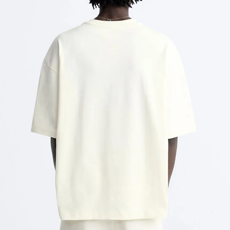 ZARA T Shirt Men's Frosted White-3