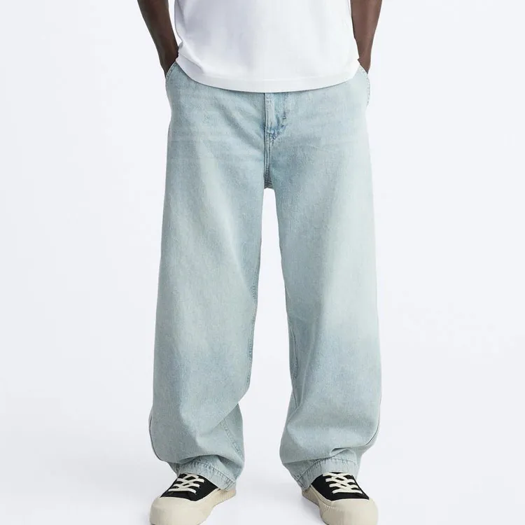 ZARA Jeans Men Light Blue-2