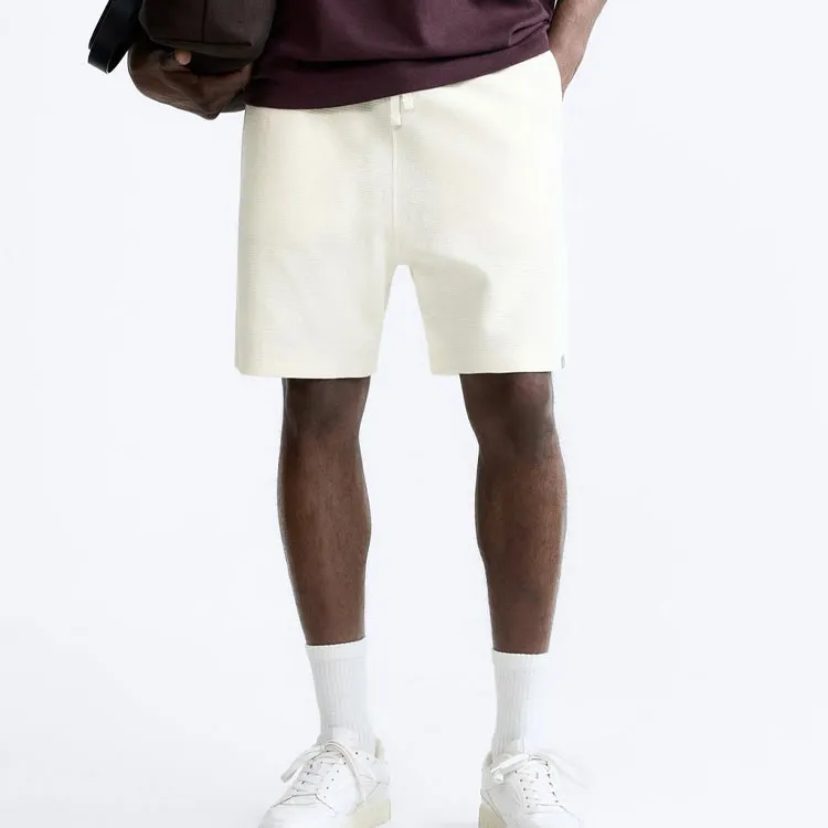 ZARA Casual Shorts Men's Frosted White-2