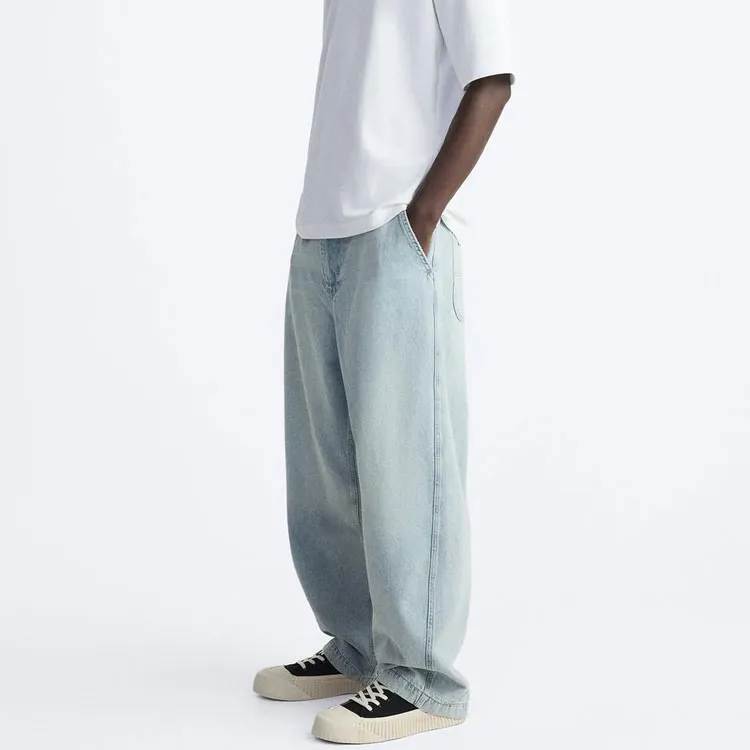 ZARA Jeans Men Light Blue-4