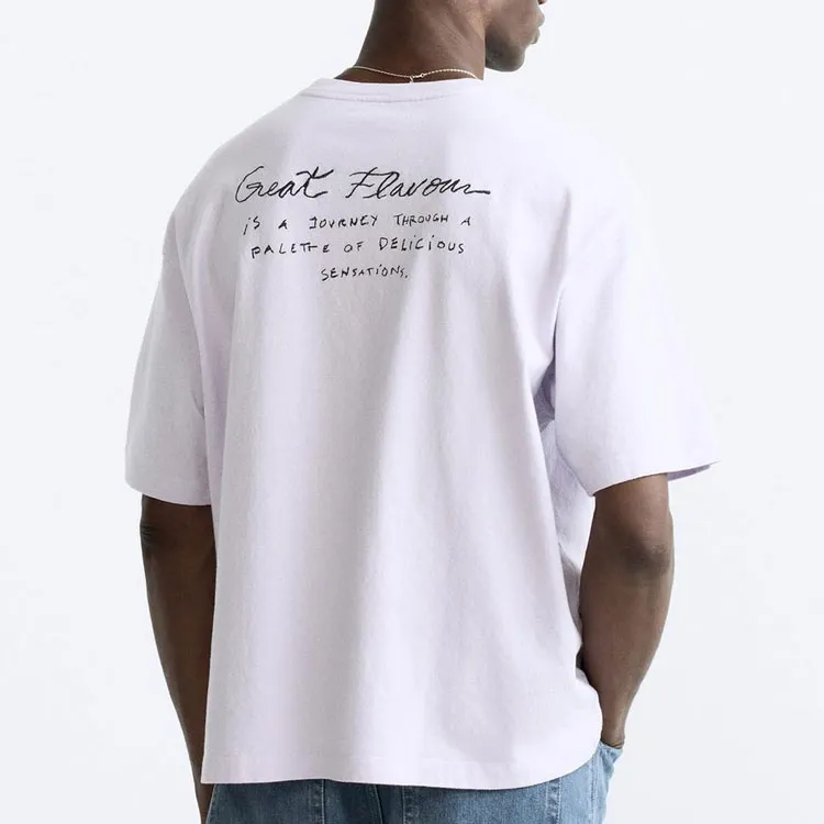 ZARA T Shirts Men Purple-3