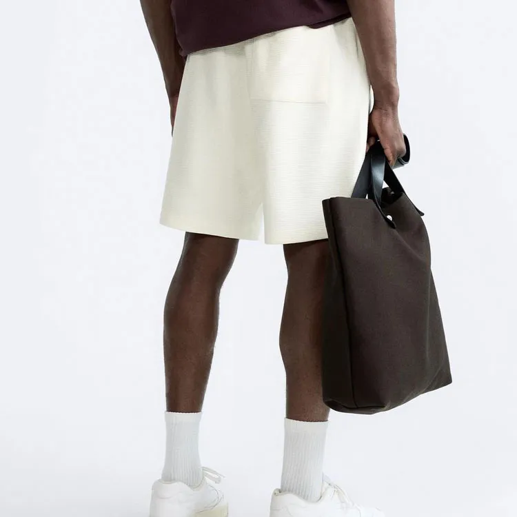 ZARA Casual Shorts Men's Frosted White-3
