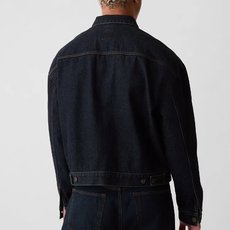 GAP Denim Jacket Men's Dark Wash Blue-2