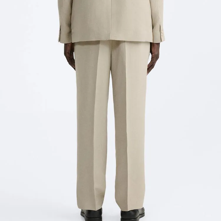 ZARA Suit Trousers Men Beige-3