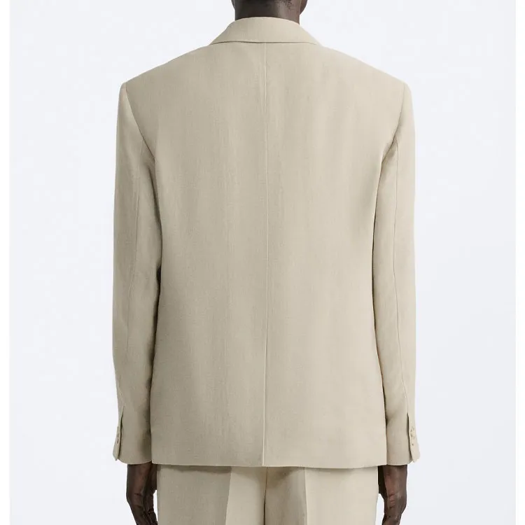 ZARA Business Suits Men Beige-3