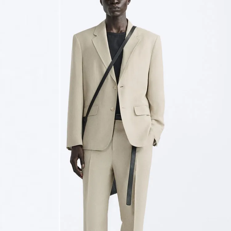 ZARA Business Suits Men Beige-2