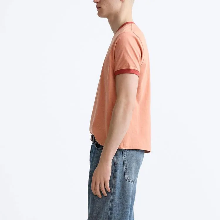 ZARA T-Shirts Men Ochre Red-4