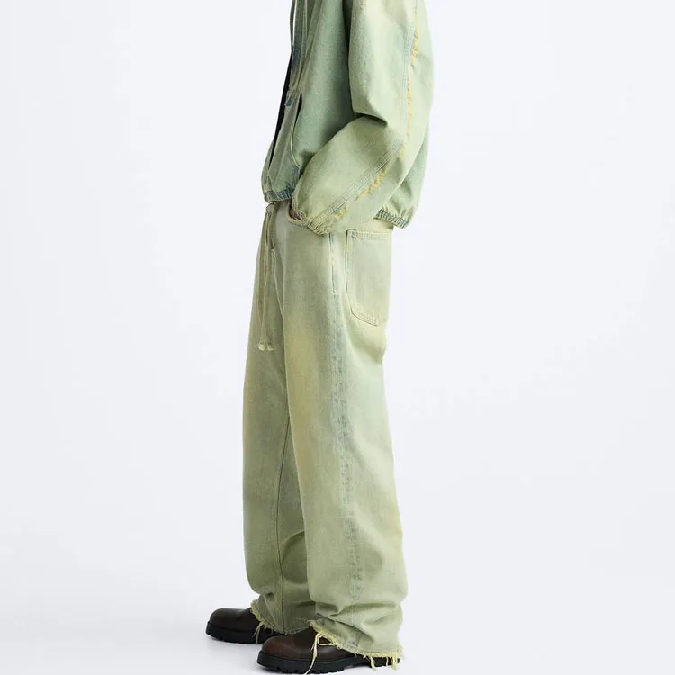 ZARA Jeans Men Yellow-4