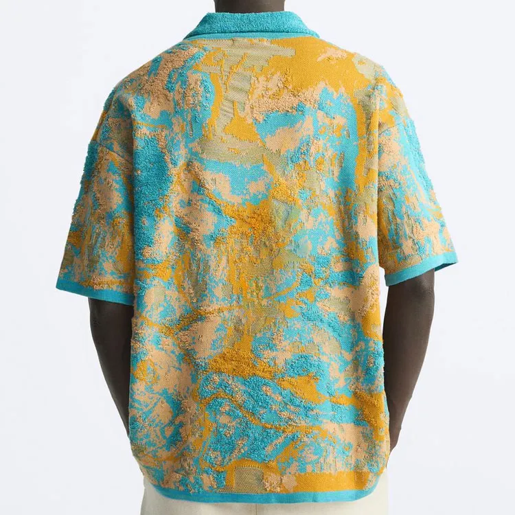 ZARA Polo Shirt Men's Turquoise-3