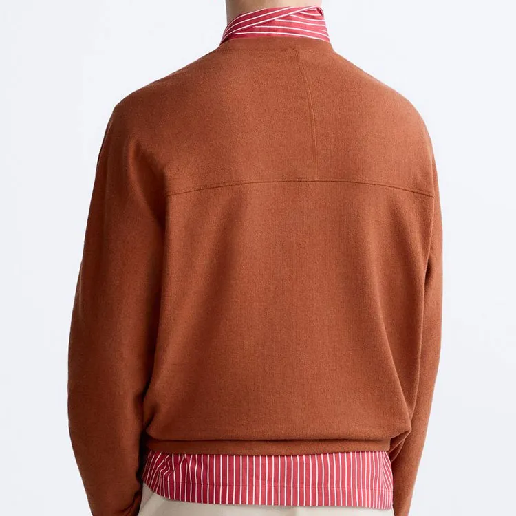 ZARA Sweatshirt Men's Brick Red-3