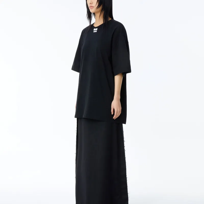 ADER ERROR Exposed tag Jersey T shirt-4