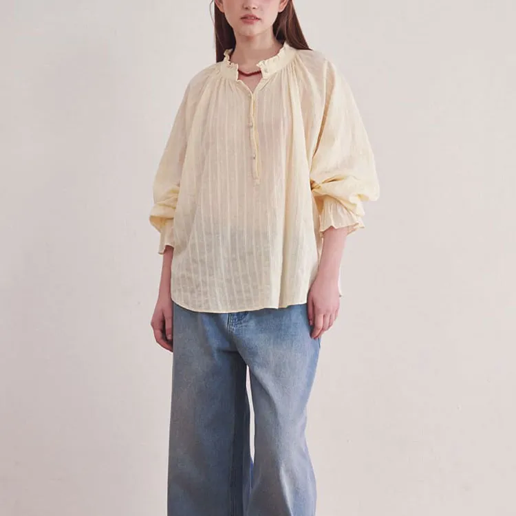 RONRON Shirts Women's Cream-5